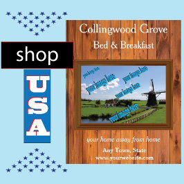 Poster Promocional Rustic Bed and Brefast 🌿