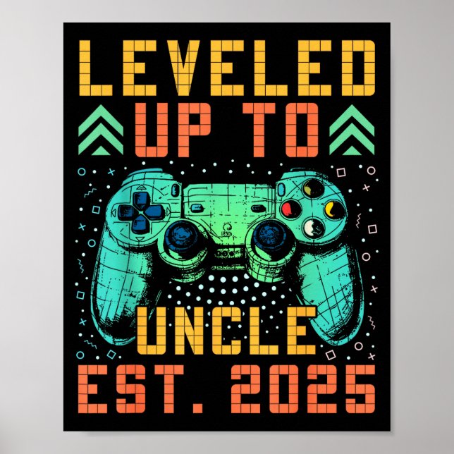 Poster Promoted To Uncle 2025 Leveled Up To Uncle Est 202 (Frente)