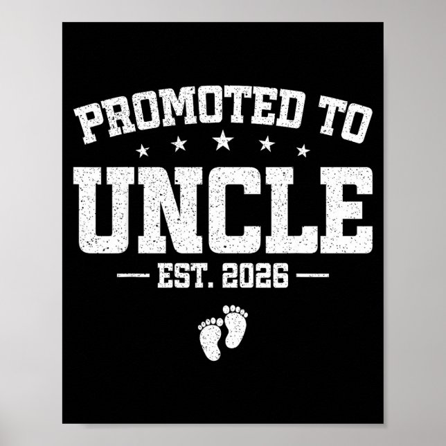 Poster Promoted To Uncle 2026 Soon To Be Uncle Fathers Da (Frente)