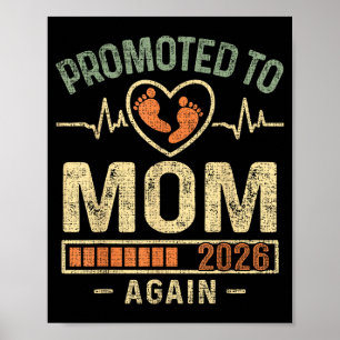 Poster Promovida a Mãe Novamente 2026 Esperando Bebê Em B