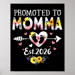 Poster Promovida a Mamãe 2026 Primeira Vez Nova Avó Grávi