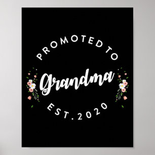 Poster Promovido a Avó 2020 - Camiseta de Avó Est 2020