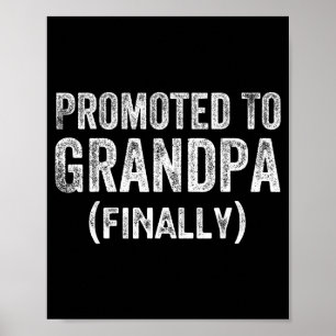 Poster Promovido a Avô Finalmente Anúncio de Gravidez Eng