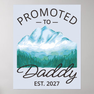 Poster Promovido a Papai Est 2027 Anúncio de Novo Pai VI