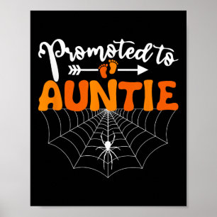 Poster Promovido À Tia Halloween Anunciante De Gravidez