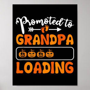 Poster Promovido Ao Vovô Carregando O Gran De Halloween D