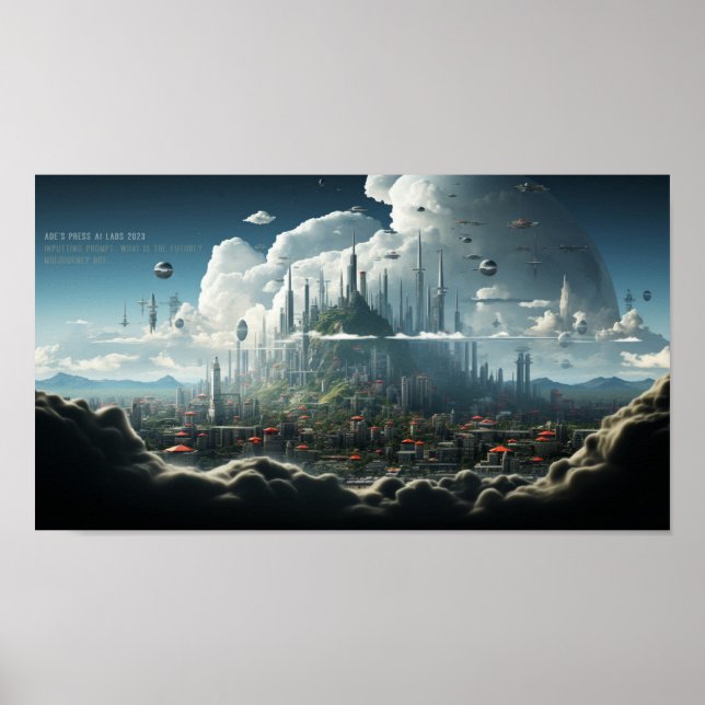 Poster "Prompt: O que é o futuro?" (Frente)