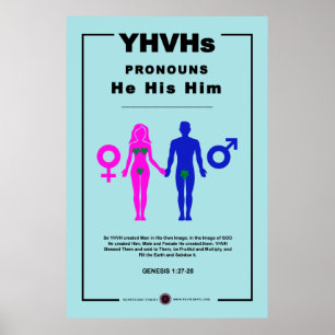 Poster Pronounes de YHVH