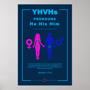 Poster Pronounes de YHVH