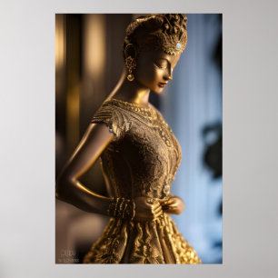 Poster Pronto - Estátua de Bronze - Retrato de Arte Fanta