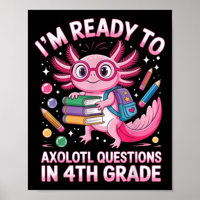 Poster Pronto para Axolotl Questão 4º Grau Primeiro Dia Q (Frente)
