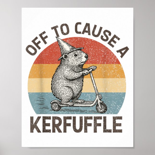 Poster Pronto Para Causar Um Rebuliço Groundhog Scooter E (Frente)