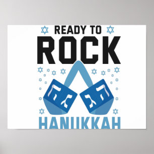 Poster Prontos Para Atacar Hanukkah Engraçado Presente No
