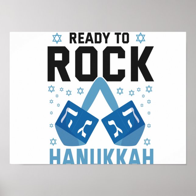 Poster Prontos Para Atacar Hanukkah Engraçado Presente No (Frente)
