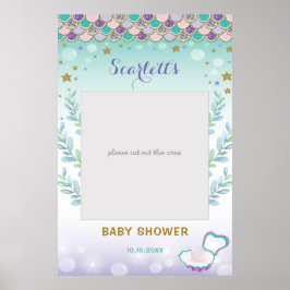 Poster Prop. Booth de Foto de Aniversário do Chá de frald