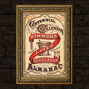 Poster Propaganda Antiga Reguladora do Fígado