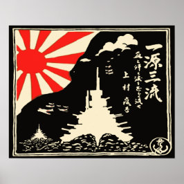 Póster Propaganda da Frota Naval Imperial Japonesa