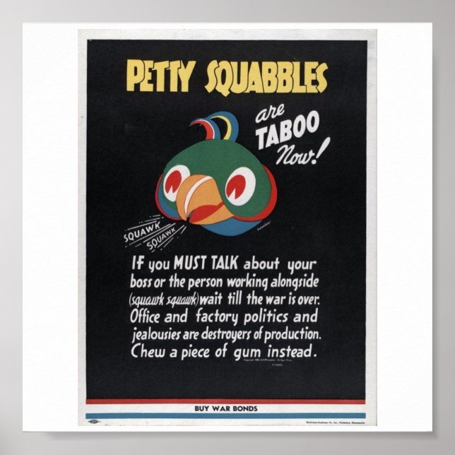 Poster Propaganda da Guerra Mundial (Frente)