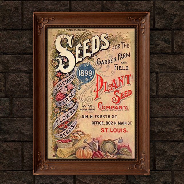 Poster Propaganda da Vintage Seed Company (Criador carregado)