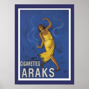 Póster Propaganda de Araks dos cigarros