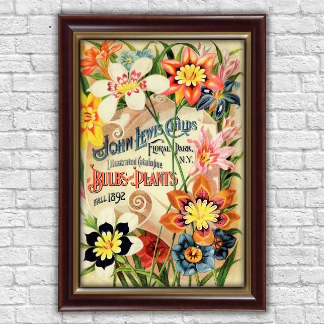 Poster Propaganda de Bulbos de Florais Antigos (Criador carregado)