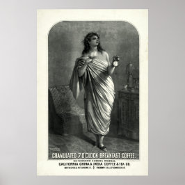 Poster Propaganda de Café Vintage 1896