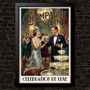 Poster Propaganda de Moda Vintage dos Anos 1920