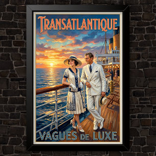 Poster Propaganda de Moda Vintage dos Anos 1920