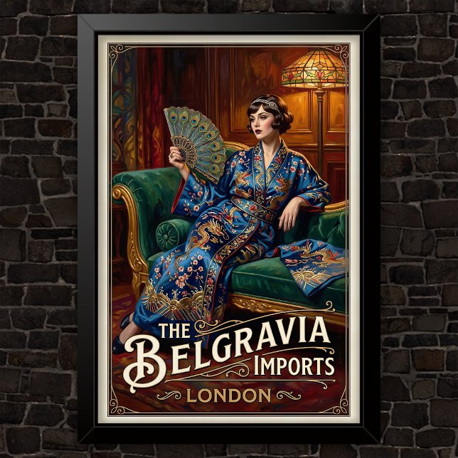 Poster Propaganda de Moda Vintage dos Anos 1920 (Criador carregado)