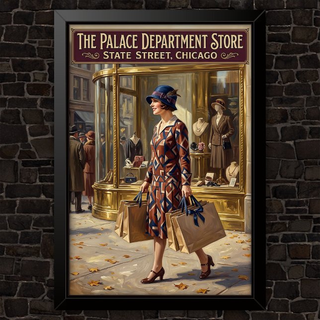 Poster Propaganda de Moda Vintage dos Anos 1920 (Criador carregado)