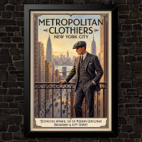 Propaganda de Moda Vintage dos Anos 1920
