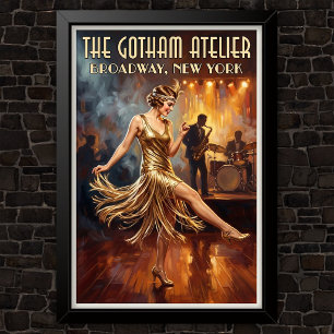 Poster Propaganda de Moda Vintage dos Anos 1920