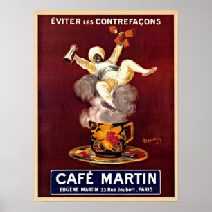 Póster Propaganda de Paris France do vintage de Martin do