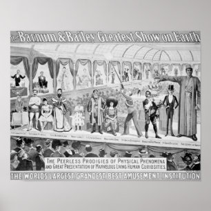 Póster Propaganda de poster, 'o Barnum e o Bailey
