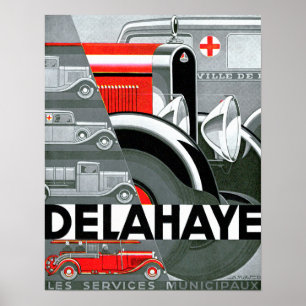 Poster Propaganda do automóvel do vintage do ~ de