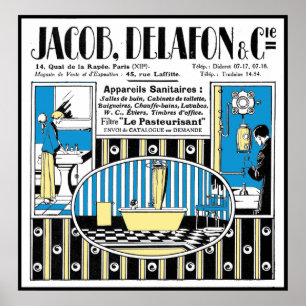 Póster Propaganda do encanamento de 1924 franceses