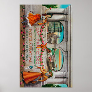 Poster Propaganda do festival de Portola (mulheres)