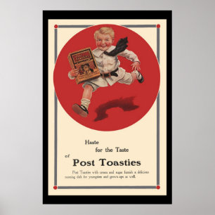 Poster Propaganda do vintage de Toasties do cargo