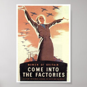 Póster Propaganda do vintage WW2