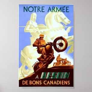 Póster Propaganda do vintage WW2