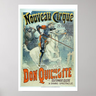Póster Propaganda para "Don Quixote, circo novo", cavalo