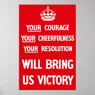 Póster Propaganda WW2 Britânica