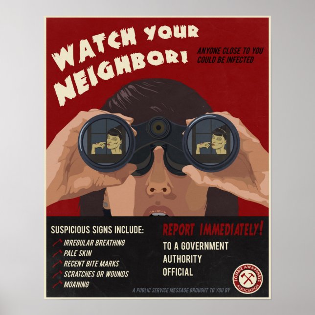 Póster Propaganda zombie (Frente)