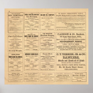 Póster Propagandas do óleo