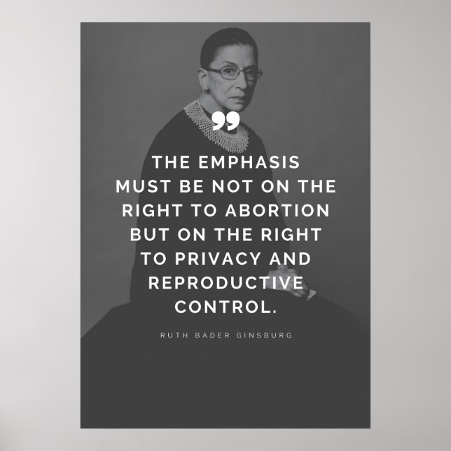 Poster Proposta de escolha Pro Ruth Bader Ginsburg (Frente)