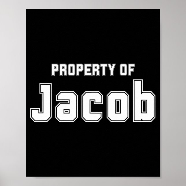 Poster Propriedade de Jacob Presentes Engraçados de Despe (Frente)