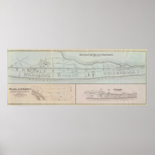 Póster Propriedade de Monmouth Beach em Nova Jersey