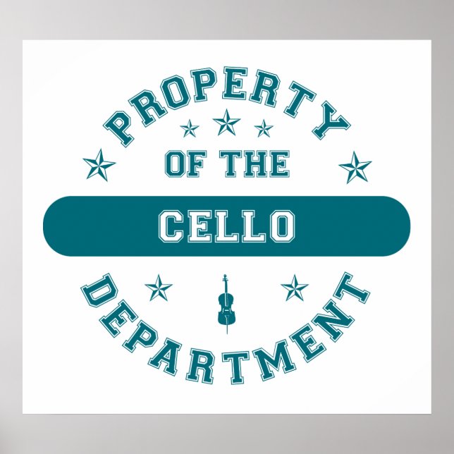 Póster Propriedade do Departamento Cello (Frente)
