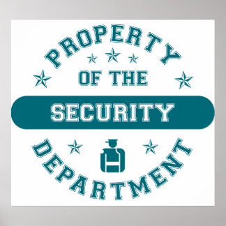 Póster Propriedade do Departamento de Segurança