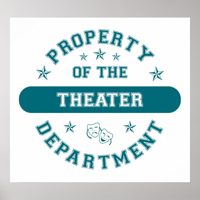 Póster Propriedade do Departamento de Teatro (Frente)
